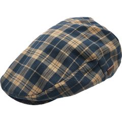 Checked Pattern Flat Cap