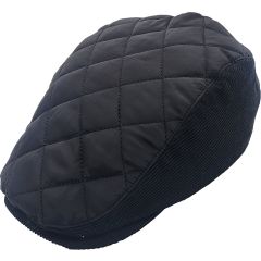 Quilted One Size Flat Cap