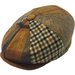 Wool Patchwork Newsboy Caps