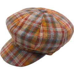 Women’s 100% Wool Tweed Newsboy Cap